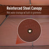 3x4M Garden Metal Gazebo Marquee Patio Party Tent Canopy Shelter w/ 2-tiers Roof