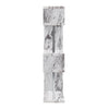 Miami High Gloss Slim Shelving Unit In Filo Marble Effect