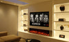Clarendon Borderless Glass Fire - 60'' - Black