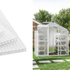 14Pcs Clear Polycarbonate Roofing Sheets Twinwall Panels Greenhouse Sheet 4mm
