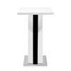 Axara High Gloss Bar Table Rectangular In White And Black