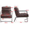 PU Leather Chair Armchair Club Backrest Chair Seat Dining LivingRoom Lounge Sofa