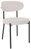 2 Velvet Dining Chairs Velvet Seat Chairs Plush velvet seat and backrest