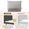 Single Upholstered Bed Frame 3ft Bed Frame with Headboard, Drawer & Wood Slats