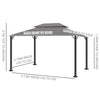 3 x 4m Aluminium Gazebo Marquee Canopy Pavilion Patio Party Tent