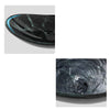 Bathroom Sink Basin Hand Wash Counter Top Oval Glass Bowl Pop up Tap Waste Set