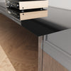 200cm Black Floating TV Cabinet Stand Unit High Gloss Storage Door Wall Mounted