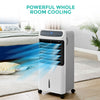 Portable Air Cooler 12L Humidifier Evaporative Cool Fan 80w 3 Speed Swing Timer