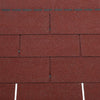 Pack of 18 Red 3-Tab Felt Shingles Shed Roofing Tile Asphalt Roof Shingle 2.61m²