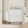 Shoe Storage Cabinet with 3/2 Flip Drawers for Hallway w/ Adjustable Shelves