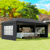 3 x 6m Heavy Duty Gazebo Marquee Party Tent with Storage Bag Grey