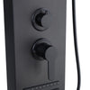 Thermostatic Shower Panel Column Tower With Body Jets Twin Head Bathroom Shower