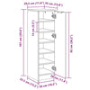 Modern Wooden Narrow 1 Door Hallway Shoe Storage Cabinet Unit Organiser Wood