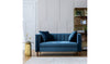 Everly Velvet 2 Seater Sofa - Blue
