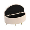 Bench With Storage SpaceUpholstered Bench With Velvet Storage Box