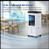 15L Portable 3-IN-1 Evaporative Air Cooler, Remote Control Air Conditioner Fan
