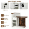 Reception Desk Front Counter Desk w/Lockable Drawer Checkout Table w/Shelf