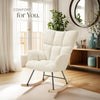 Relax Rocking Chair Armchair Nursery Nursing Seat Wooden Runners Thick Padding