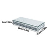 Mirrored Diamond Crush Floating Wall Shelf Crystal Modern 38x15cm Sparkly Bling