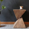 Antique Vintage Concrete Art Deco Occasional Table Side Lamp Table Plant Stand
