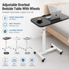 Over Bed Table Height Adjustable Mobile Hospital Overbed Aid Chair Laptop Tray