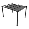4X3M Heavy Duty Metal Pergola with Retractable Roof Outdoor Garden Gazebo Canopy