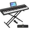 ♬Mustar 88 Semi Weighted Keys Digital Piano PortableKeyboard Pedal Stand Stool