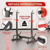 Adjustable Barbell Rack Squat Stand Pair Weight Lifting Bench Press Home Gym UK