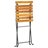 Folding Bistro Chair 4pcs Solid Acacia Wood Outdoor Seating