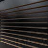 RADIATOR COVER Wall Cabinet MDF Wood Black Horizontal Line Grill Shelf Cabinet