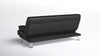 3 Seater Sofa Bed Faux Leather Or Fabric Chrome Metal Legs Sofabed Clic Clac