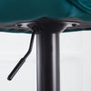 Set of 2/4 Bar Stools Velvet w/Armrest 8cm Thick Seat Swivel Bar Chair Breakfast