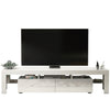 TV Unit 200cm Sideboard Cabinet | Cupboard TV Stand | White High Gloss Doors