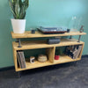 Reclaimed Wood Record Stand Urban Reclamation Rustic Solid Wood Storage