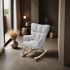 Relax Rocking Chair Armchair Nursery Nursing Seat Wooden Runners Thick Padding