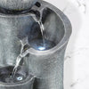 Water Feature Indoor Outdoor LED Fountain Waterfall Garden Decor (Ball on Top)