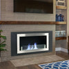 Bio Ethanol Fireplace Recessed Wall Mounted Stainless Steel Glass Biofire Heater