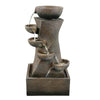 Water Feature Outdoor Indoor LED Fountain Waterfall Garden Decor (Cascading)