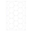 14 Hexagon LED Lighting Detailing Garage Workshop Retail Car Showroom UK