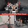 Adjustable Barbell Rack Squat Stand Pair Weight Lifting Bench Press Home Gym UK