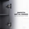 Bathroom Cabinet Wall Mounted Mirror Storage with Shelves Grey