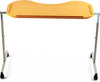 Curved Over Bed & Chair Table Adjustable Height & Width with Lockable Castors
