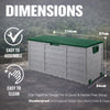 Outdoor Garden Storage Chest Cushion Box Waterproof 290L Waterproof Chest Shed