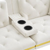 Modern Velvet Sofa Bed 2 Seater Click Clack Sofa Settee Recliner Couch White