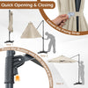 Large Offset Hanging Umbrella w/ 360° Rotation