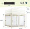 3 x 3m Pop-Up Gazebo Tent w/ 4 Side Mosquito Netting Height Adjustable Canopy🔥