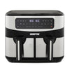 Double Basket Air Fryer Oven Digital Cooker 9L Timer Oil Free Frying 2600W