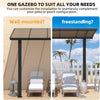 Metal Freestanding Hardtop Gazebo Aluminium Outdoor Pergola Waterproof for Patio