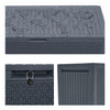 340L Lockable Garden Cushion Box Shed Outdoor Storage Chest Plastic Waterproof