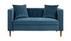 Everly Velvet 2 Seater Sofa - Blue